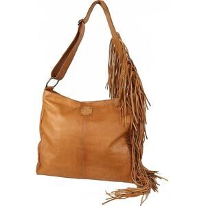 STS Ranchwear Tan Shoulder Bag with Fringe